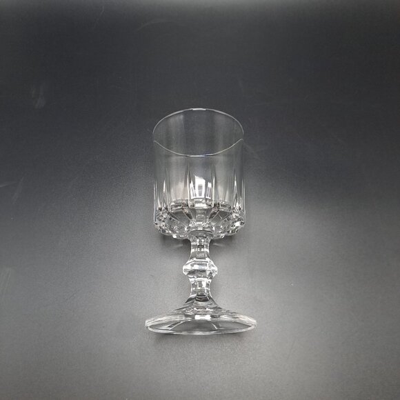 Vintage Crystal Wine Goblet Elegant Cut Glass Stemware - Picture 7 of 13